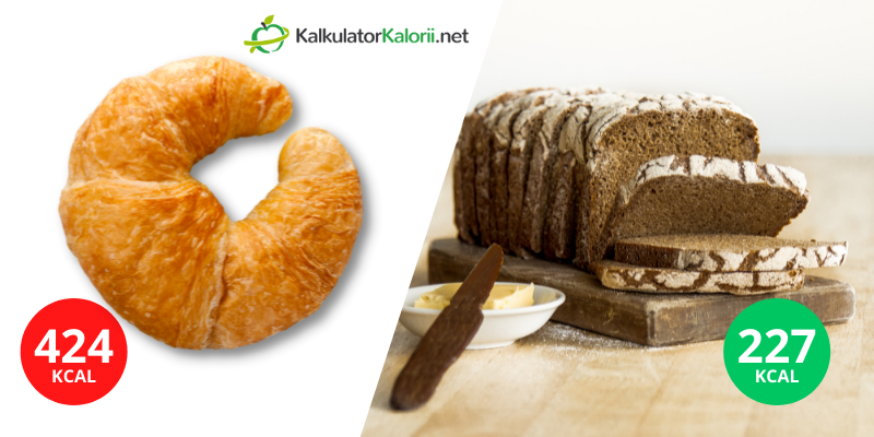 rogal croissant vs chleb żytni